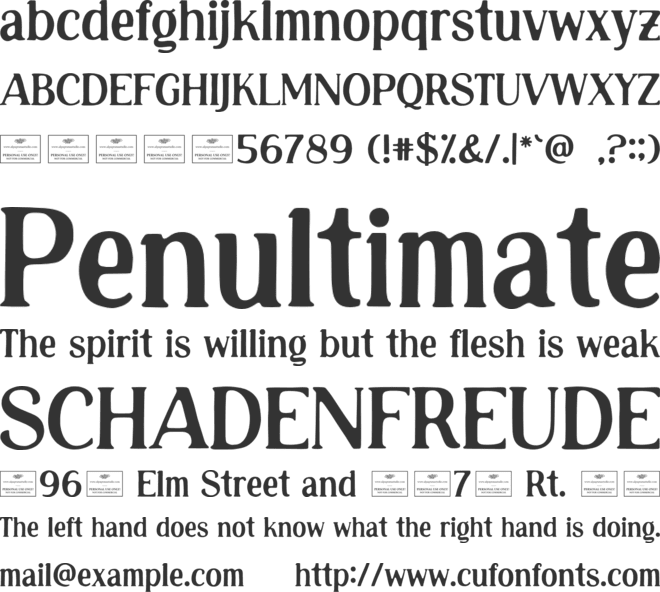 Roadster Free font preview