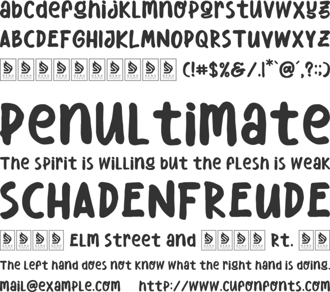 Memori Citrus font preview