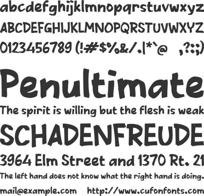 Sabote font preview