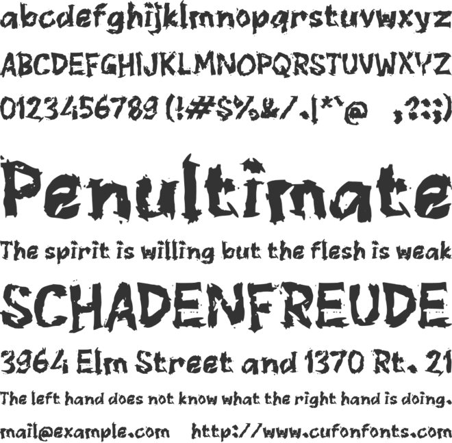 Sartelipsi font preview