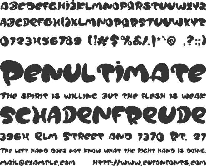 Cofenauts font preview