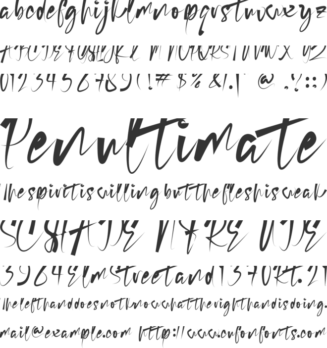 Richard Calvin font preview