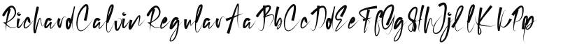 Richard Calvin font download