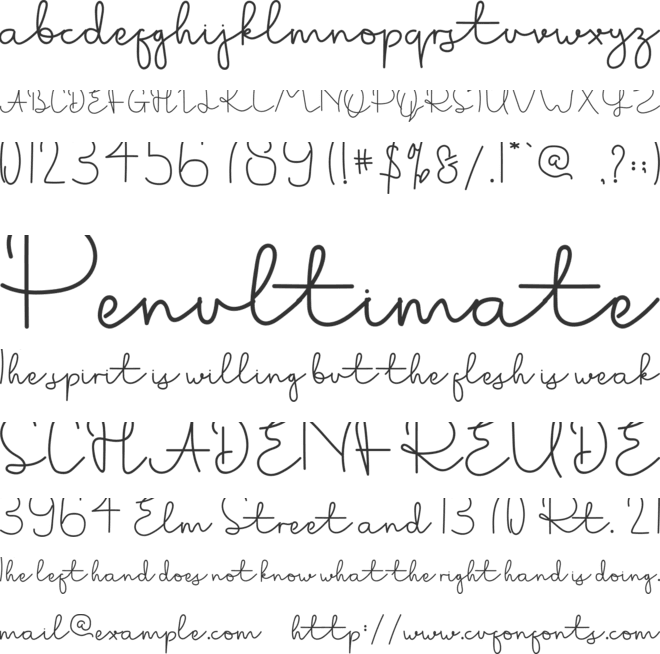 Shopping font preview