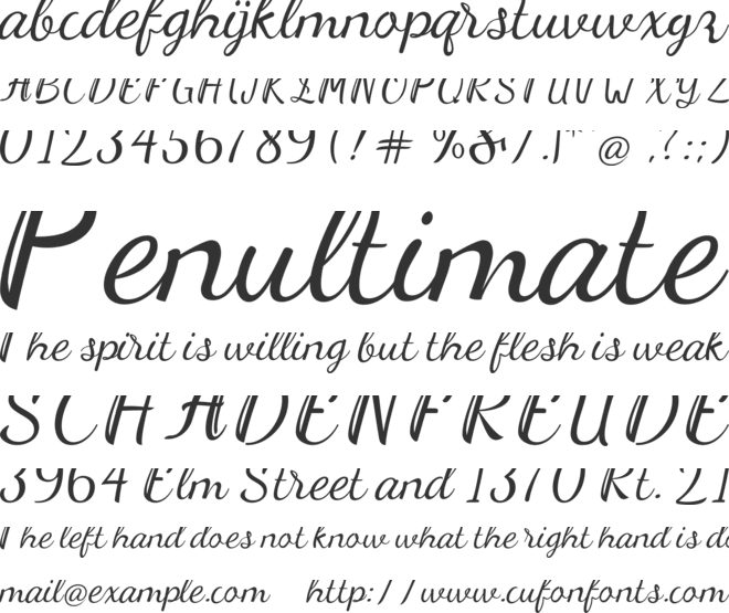 Home Schooling font preview