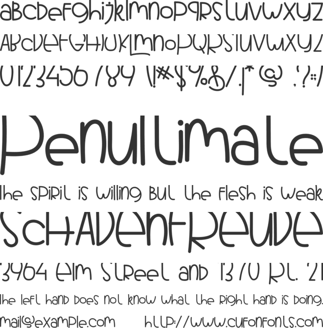 YOKE RABBEY font preview