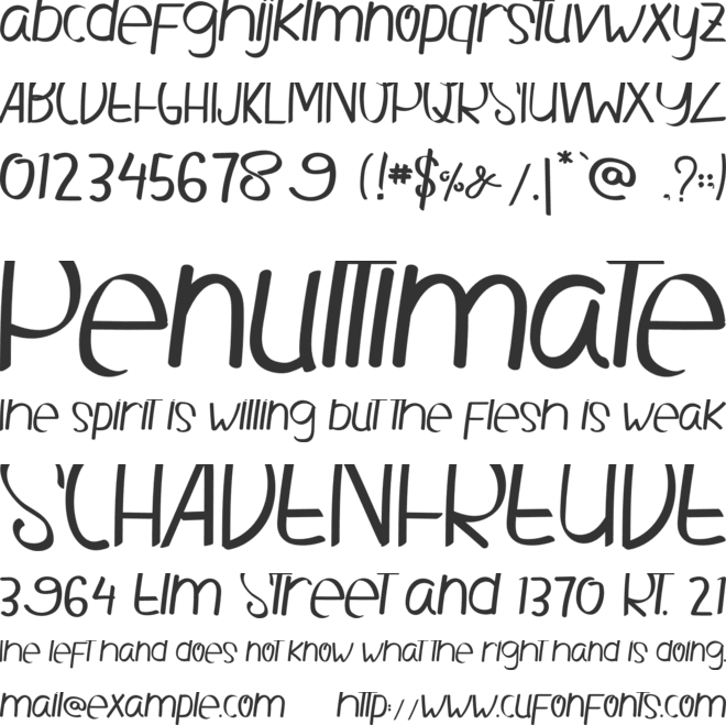 Grammys Style font preview