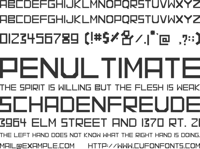 KATTERD font preview