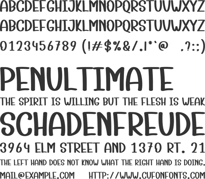 Lakehouse font preview