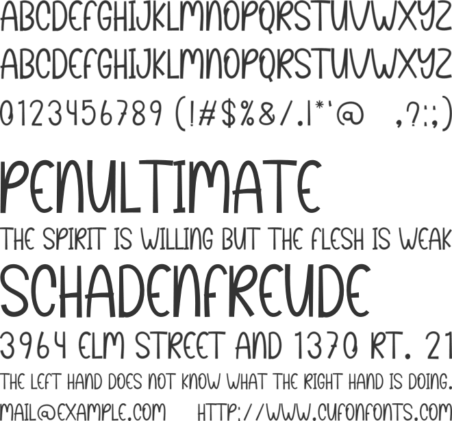 Christmas Pudding font preview