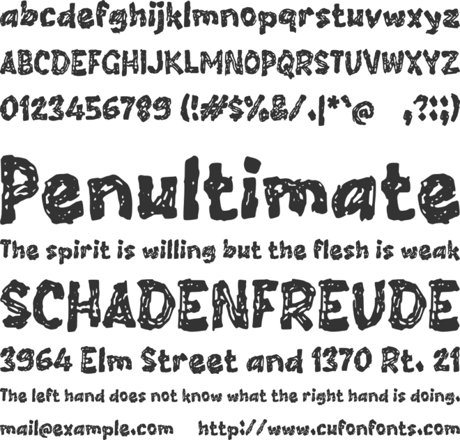 Sagoste font preview