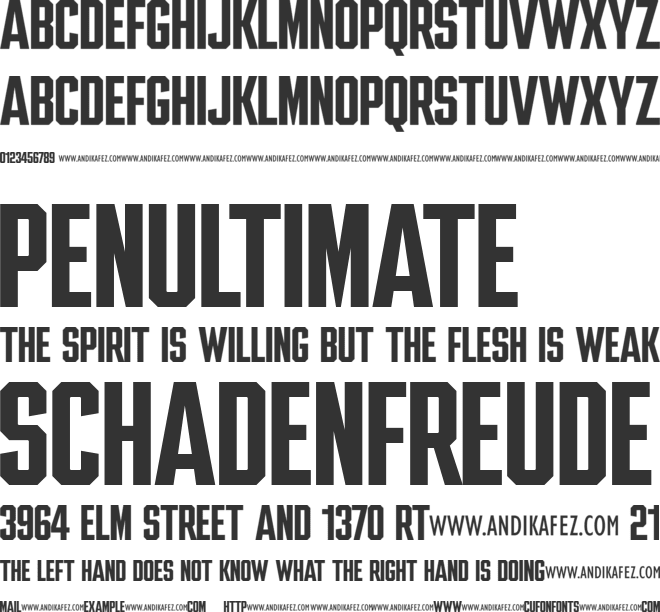 SF SUPER 01 font preview