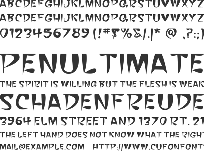 BABY SHARK font preview