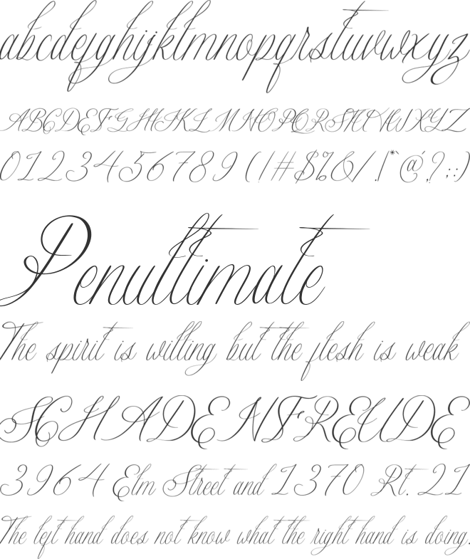 Dreamingland font preview