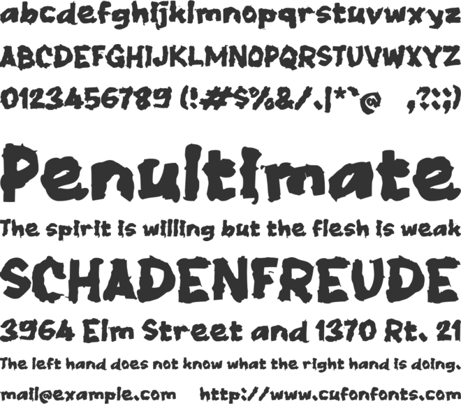 Sabandy font preview