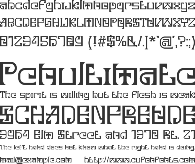 Avixariav font preview