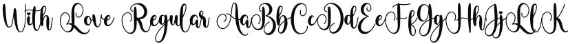 With Love font download