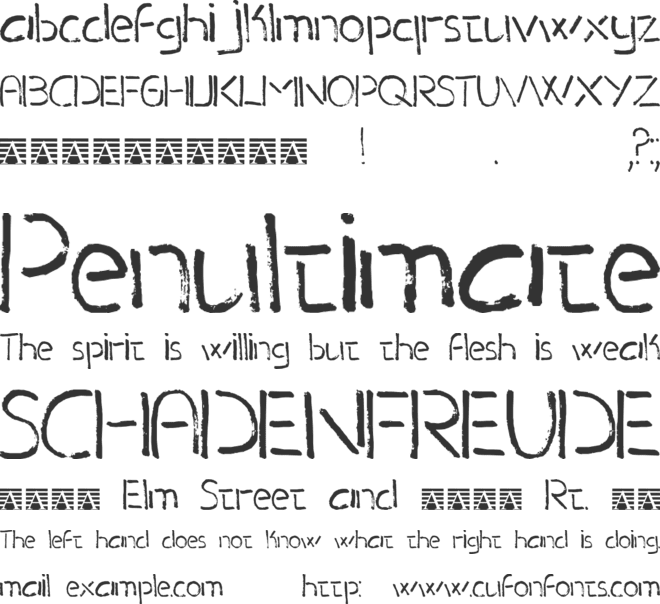 Velleda DEMO font preview