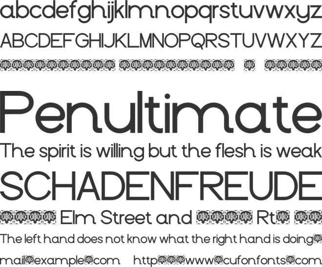 Versilo font preview