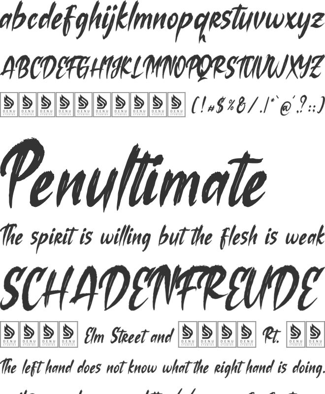 Losiento font preview