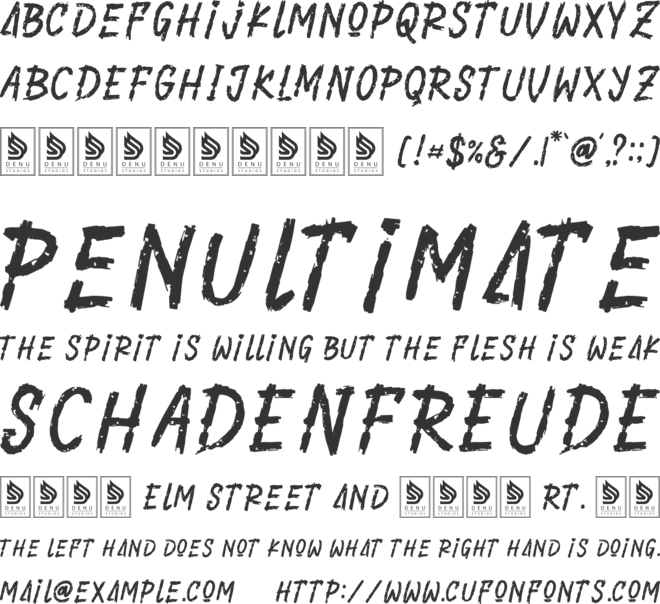 Polar Guide font preview