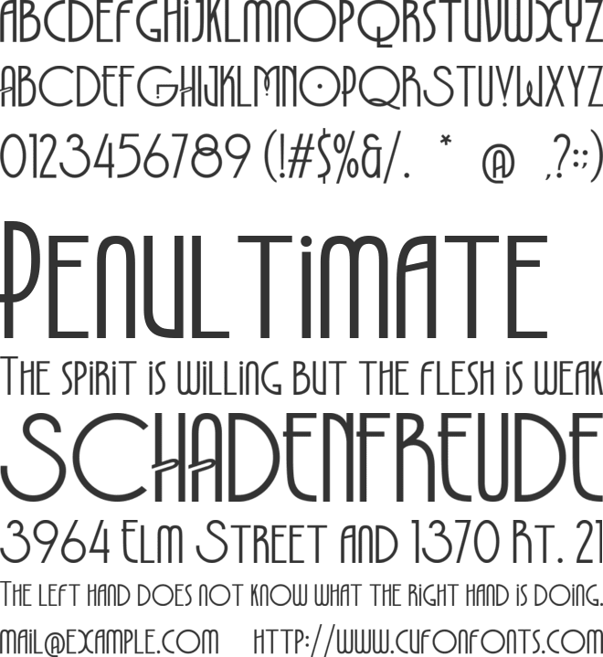 Decofun font preview