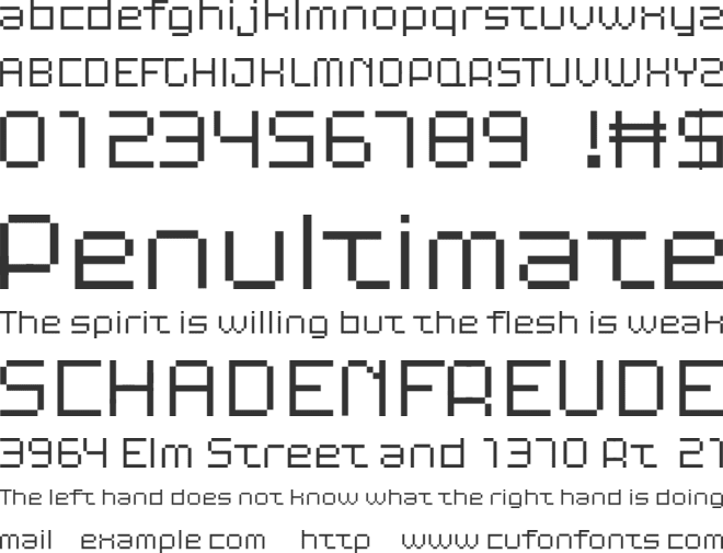 FF Path Spect font preview