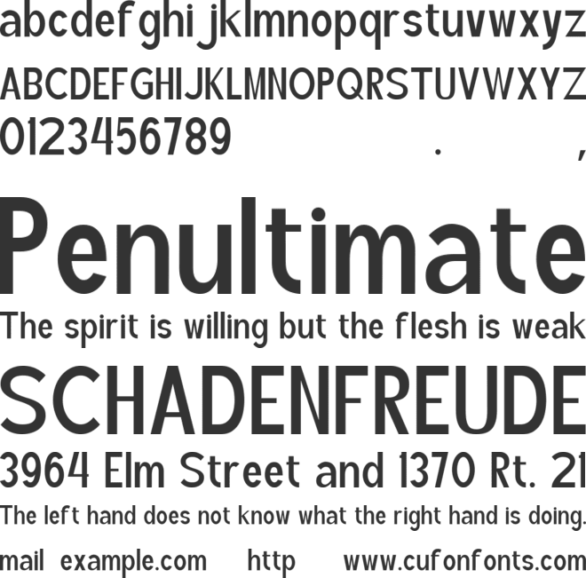 Nivarelle font preview