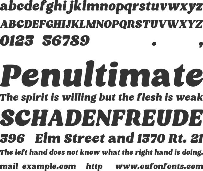 Madeline font preview