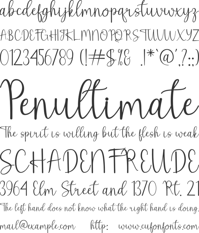 Nia Saputri font preview