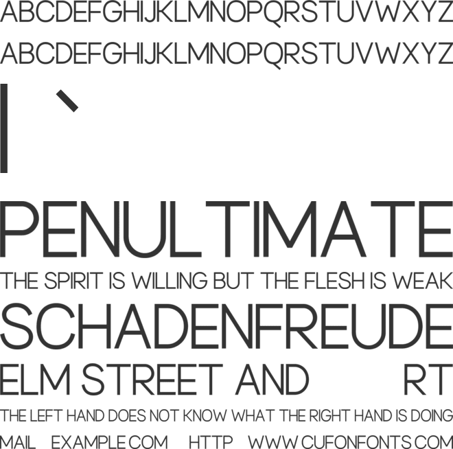 Nouvelle font preview