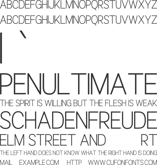 Eustace font preview