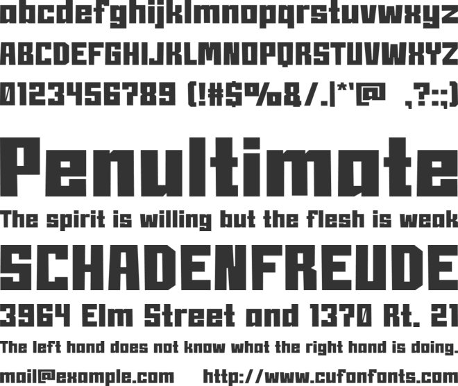 FRESHFACE font preview