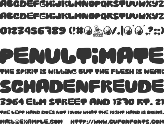 The Duck Company font preview