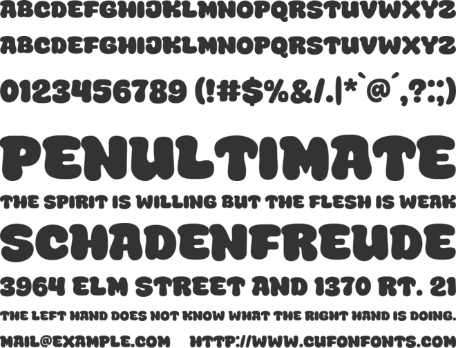 Super Sense font preview