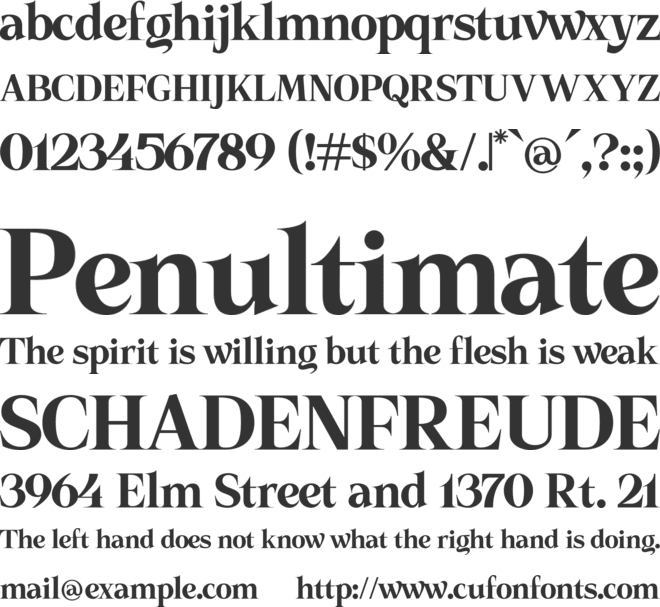 Hawthorne Vintage font preview