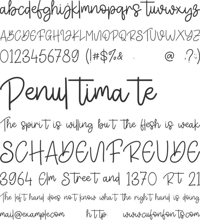 Fastina Ootsine - Personal Use font preview