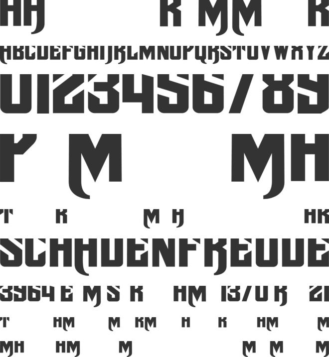 Dbacks font preview