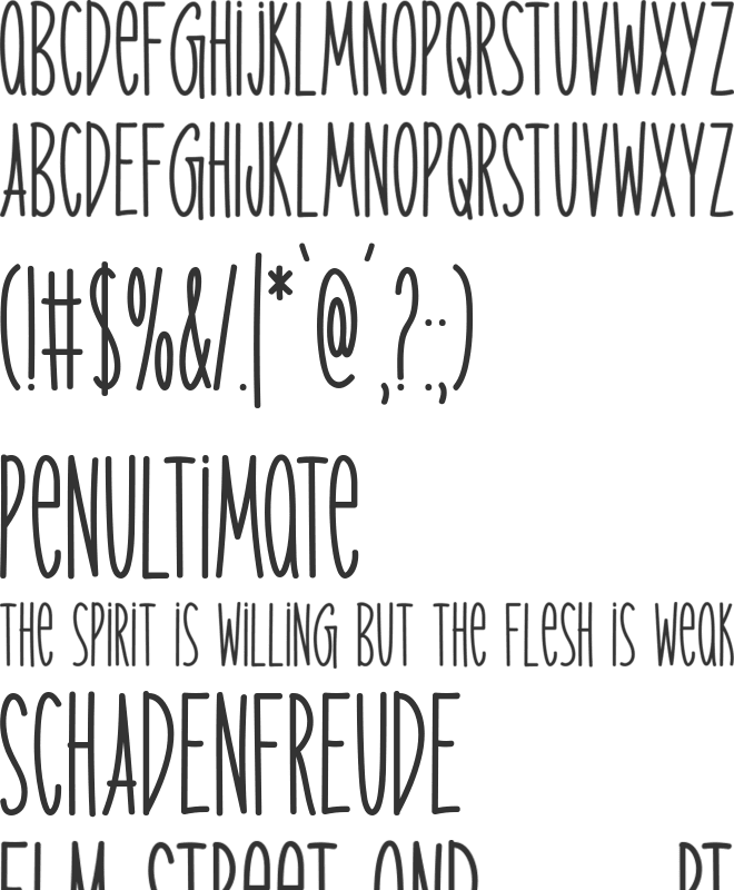 Mellow Sunshine font preview