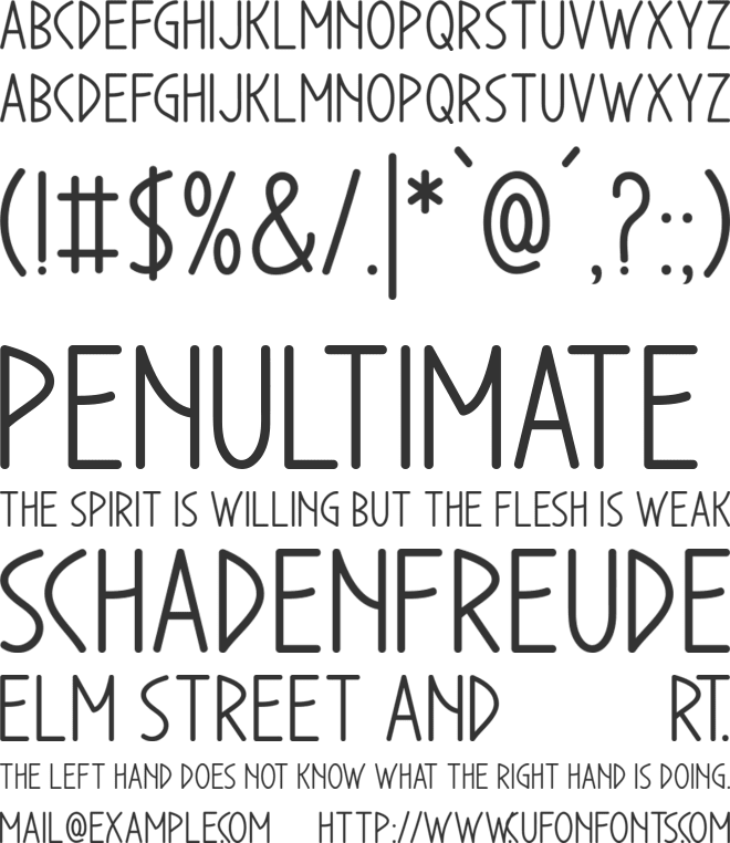 Sunmood font preview