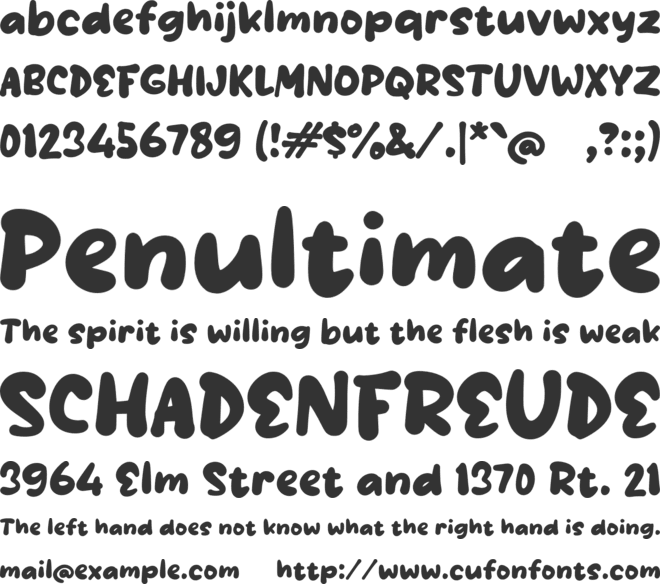 Sabapia font preview