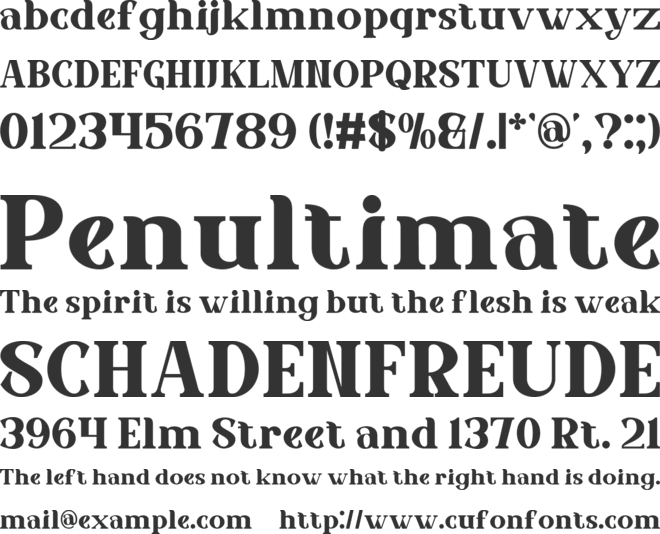 Sangkar font preview