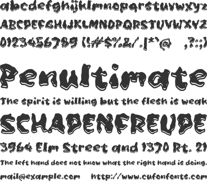 Sabrang font preview