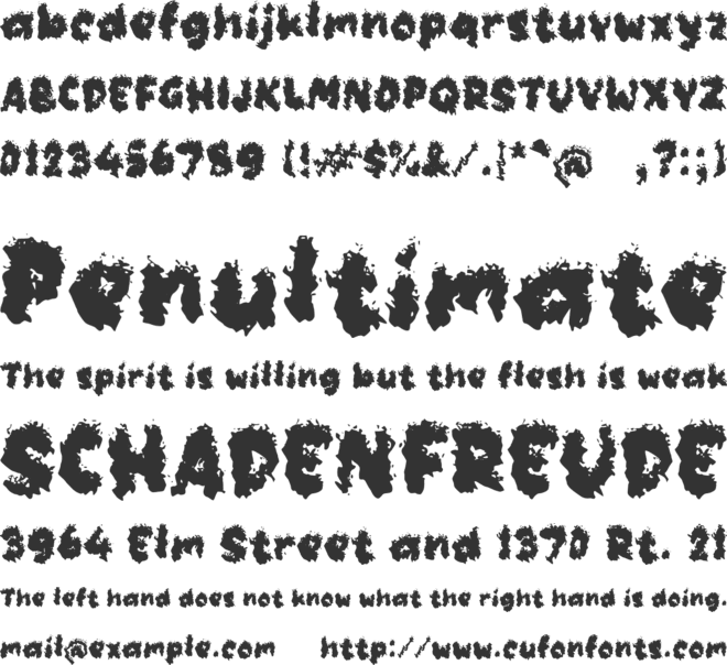 Sabakar font preview