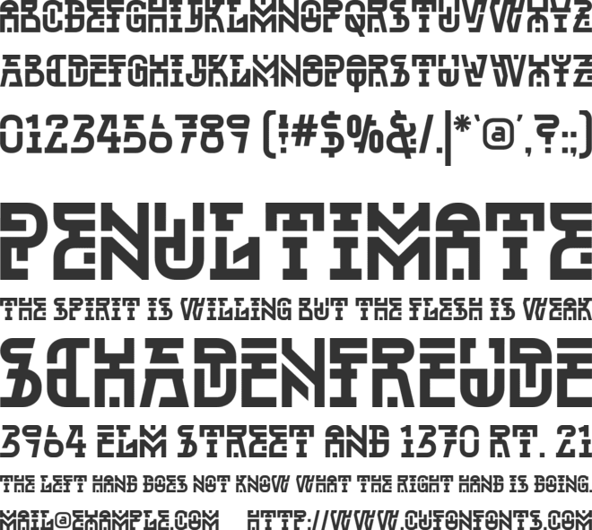 Monarchy Absolute font preview