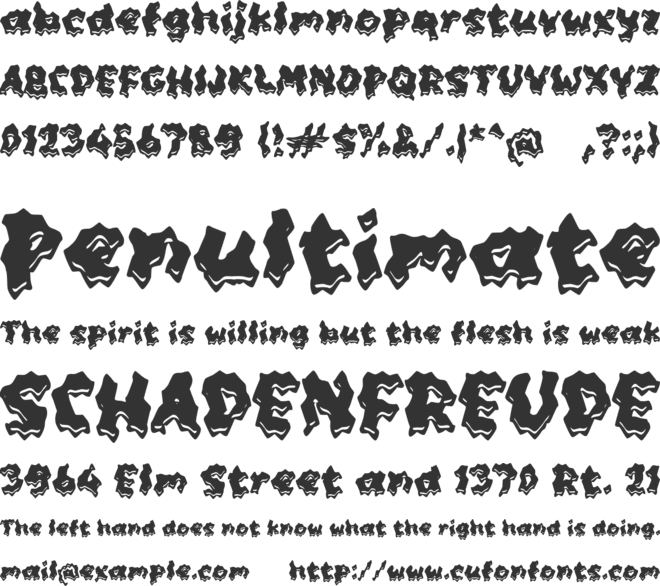 Sakera font preview