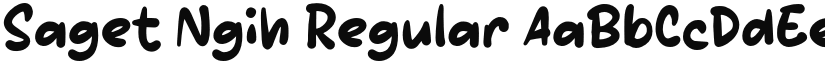 Saget Ngih font download