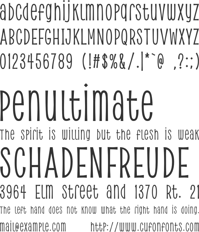 zendegi font preview