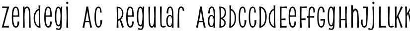 zendegi AC Regular font