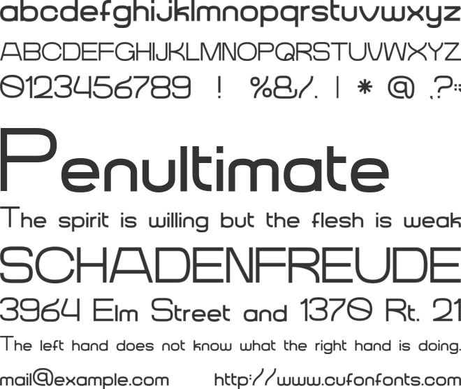 Satoe font preview